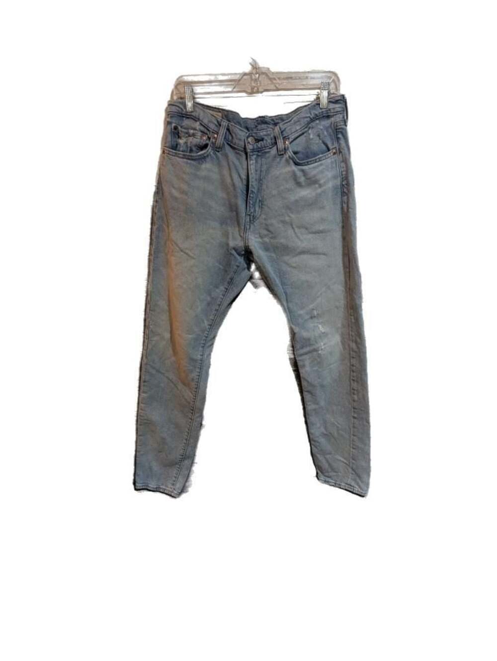 Levi's Premium 510 Skinny Fit Light Wash Distressed Jeans Big E 32x34